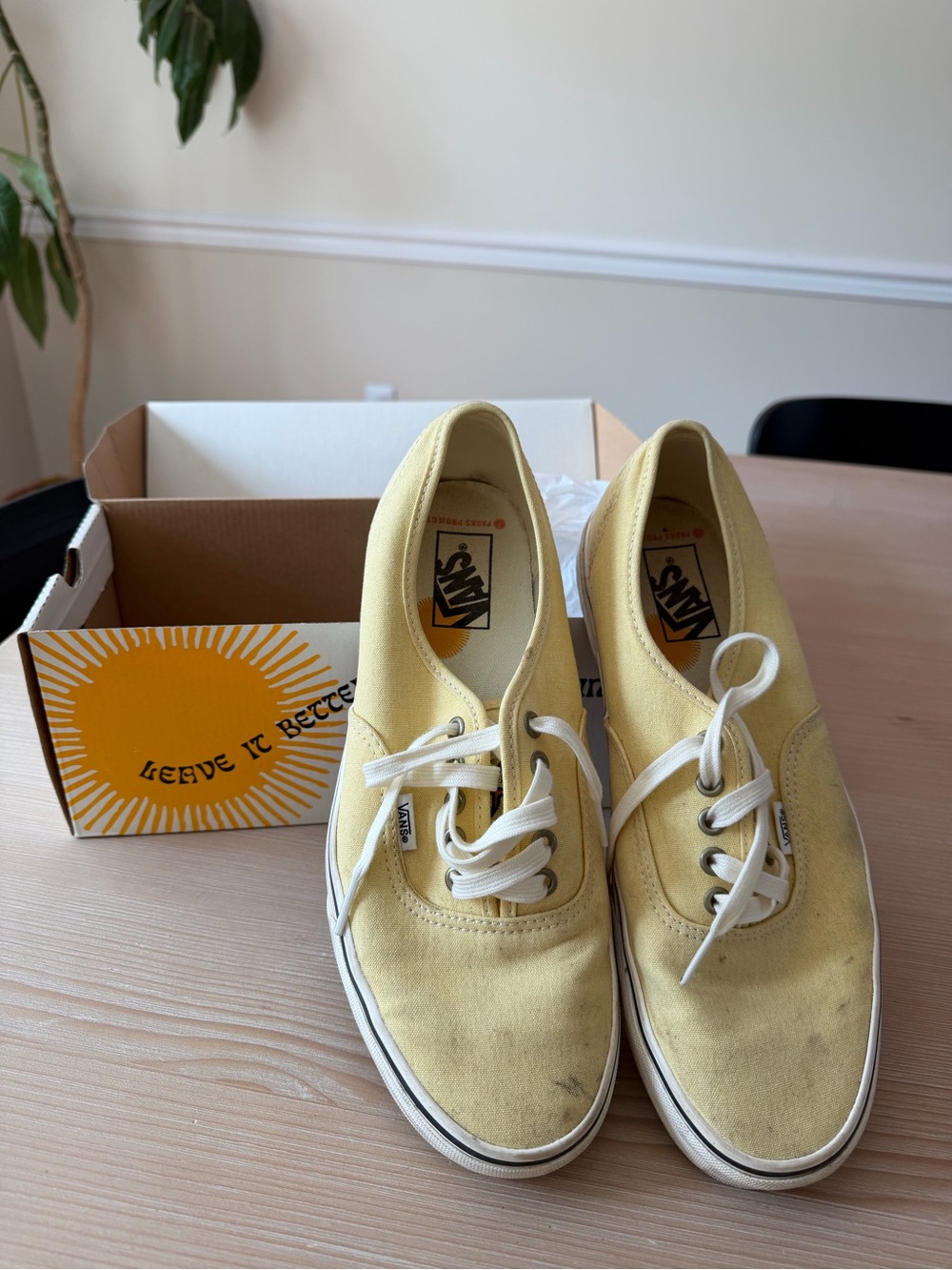 Vans x Parks Project Authentic Sneakers Yellow Canvas